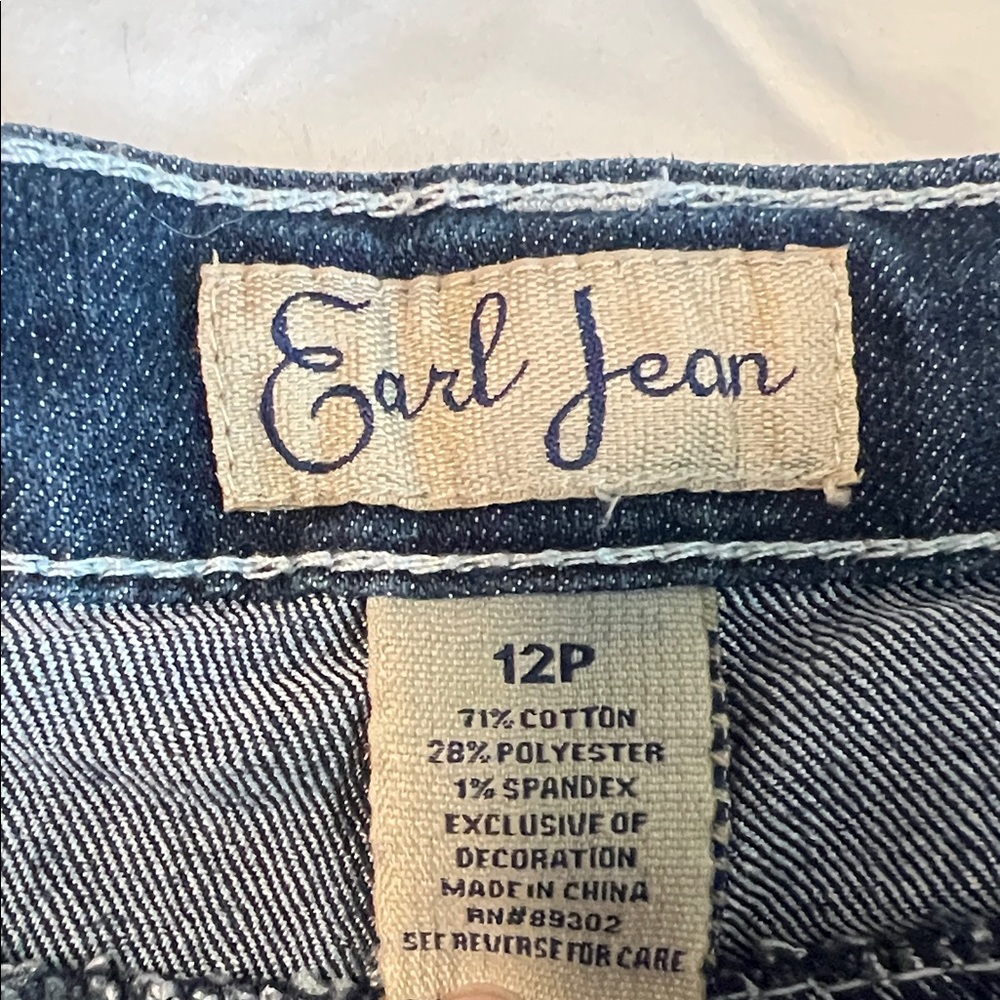 Earl Jeans Dark Blue Boot Cut with Embellished Pocket - Picture 3 of 3